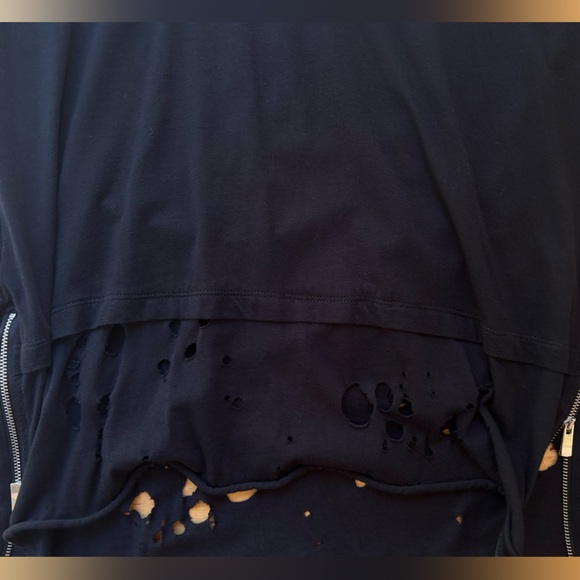 Zara Long Length Distressed Shirt - Picture 5 of 5